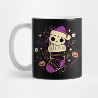 Cute Christmas Stocking Skull Mug